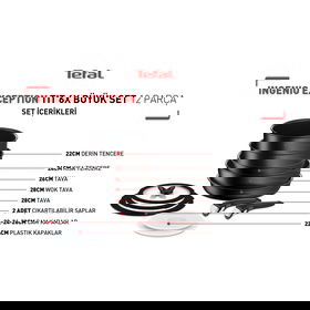 Ingenio Exception Titanyum 6X Büyük Set 12 Parça